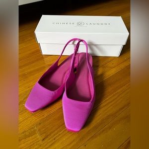 Chinese Laundry pink flats